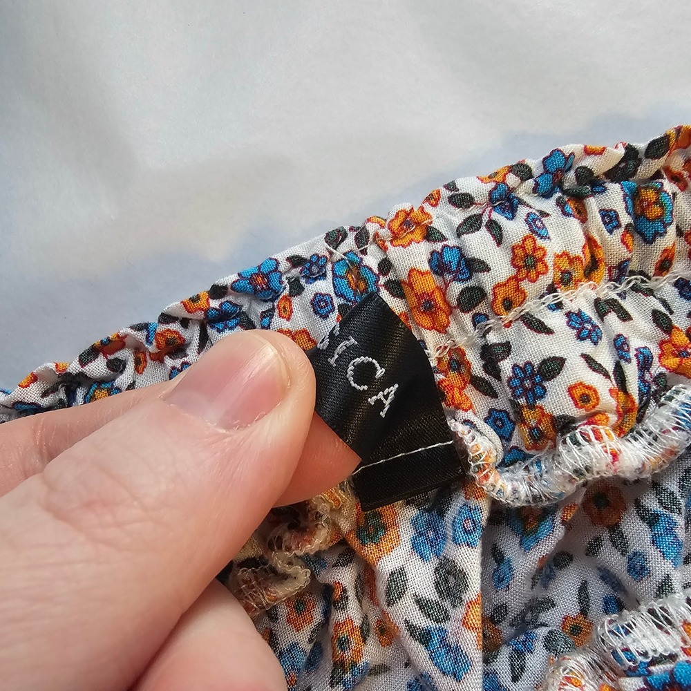 Zesica Floral Maxi Skirt Medium Multicolor Boho Cottagecore Prairie Hippie earth - Picture 7 of 10